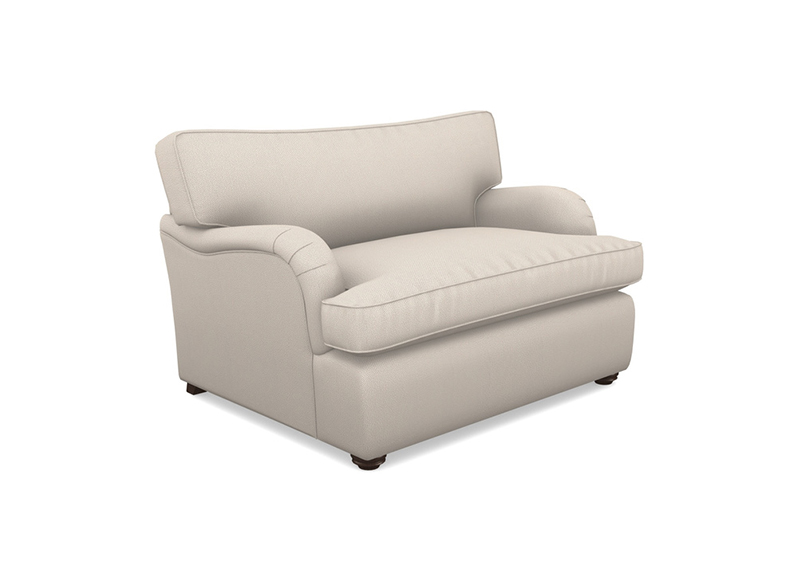 Alwinton Snuggler Sofa Bed in Two Tone Plain Biscuit